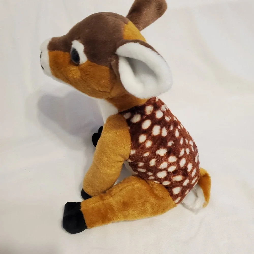 Wild Republic Plush Fawn Deer Stuffed Animal Brown White Spots